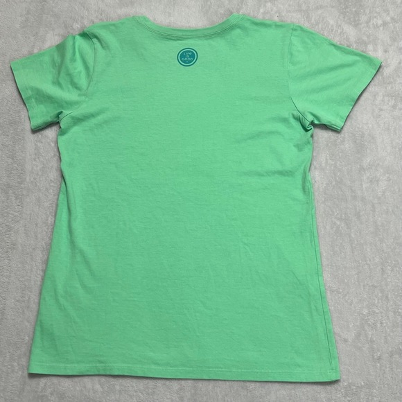 Life is Good Womens Pickleball Wizard Crusher‎ Tee T-Shirt - Green - Picture 4 of 11